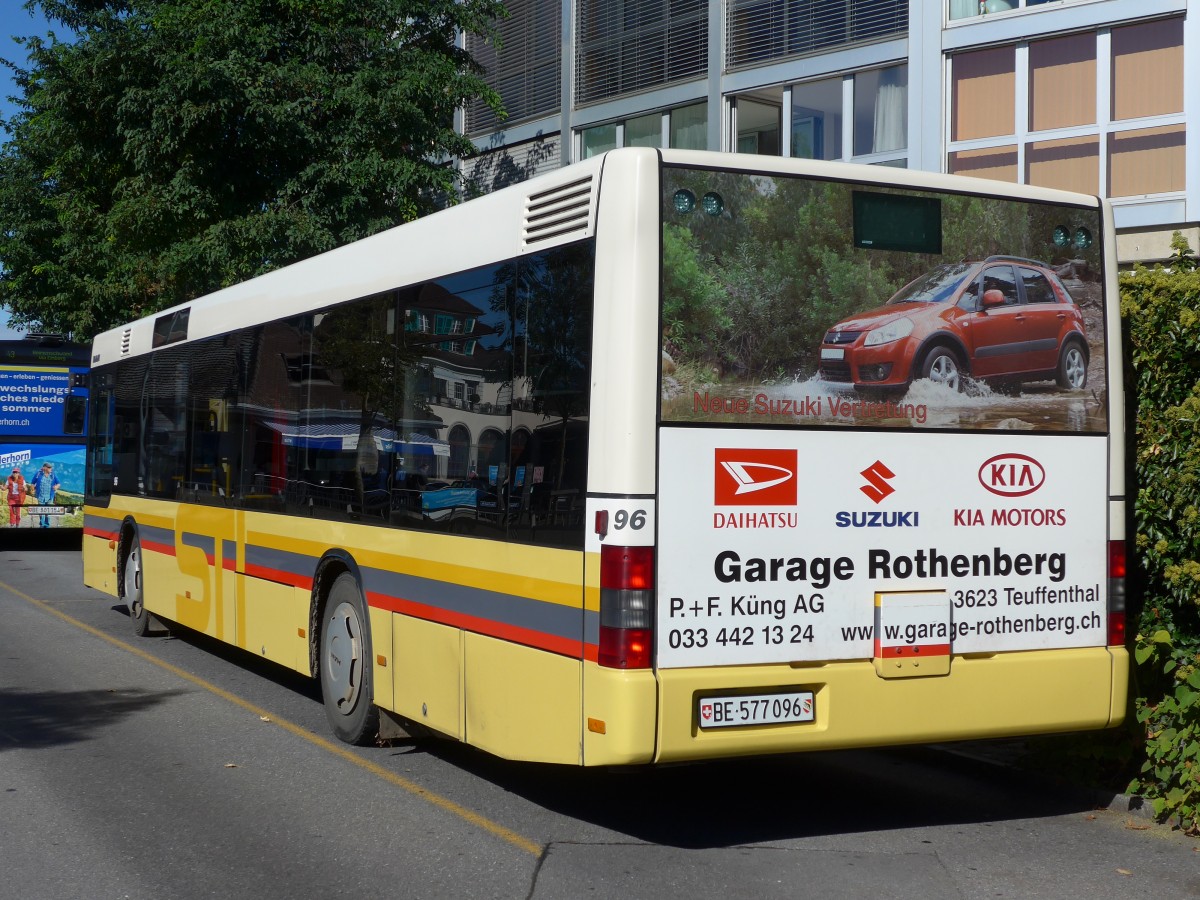 (155'572) - STI Thun - Nr. 96/BE 577'096 - MAN am 9. Oktober 2014 bei der Schiffl�ndte Thun