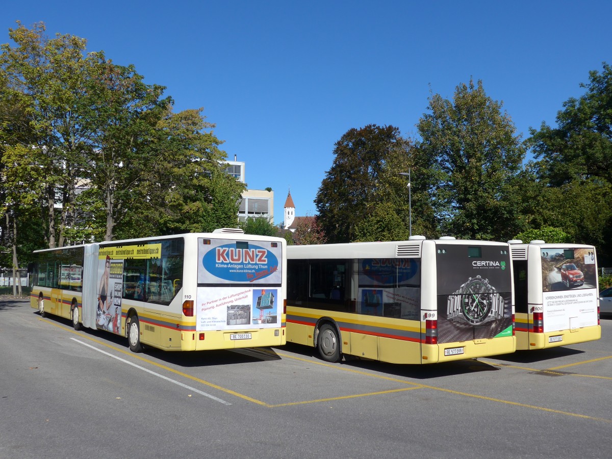 (155'574) - STI Thun - Nr. 110/BE 700'110 - Mercedes am 9. Oktober 2014 bei der Schiffl�ndte Thun