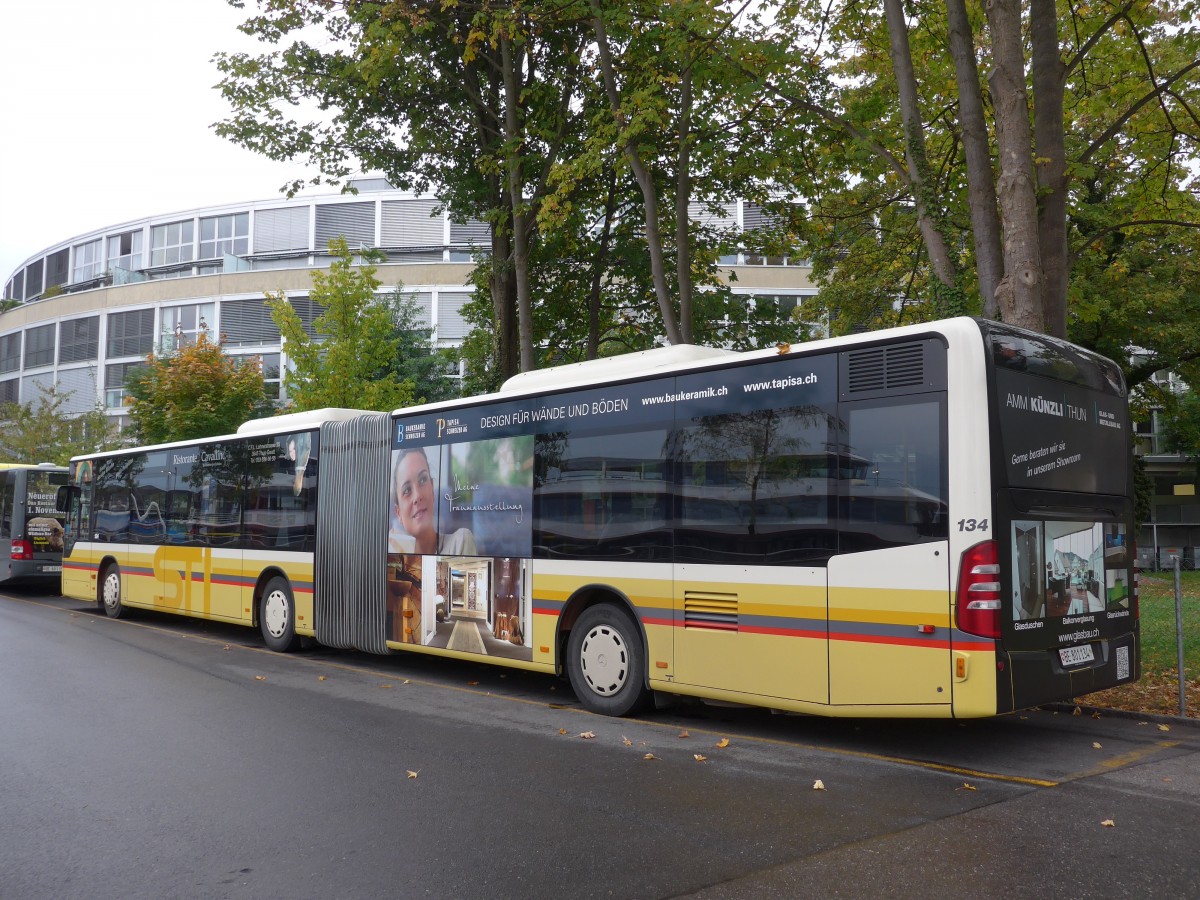 (155'582) - STI Thun - Nr. 134/BE 801'134 - Mercedes am 10. Oktober 2014 bei der Schiffl�ndte Thun