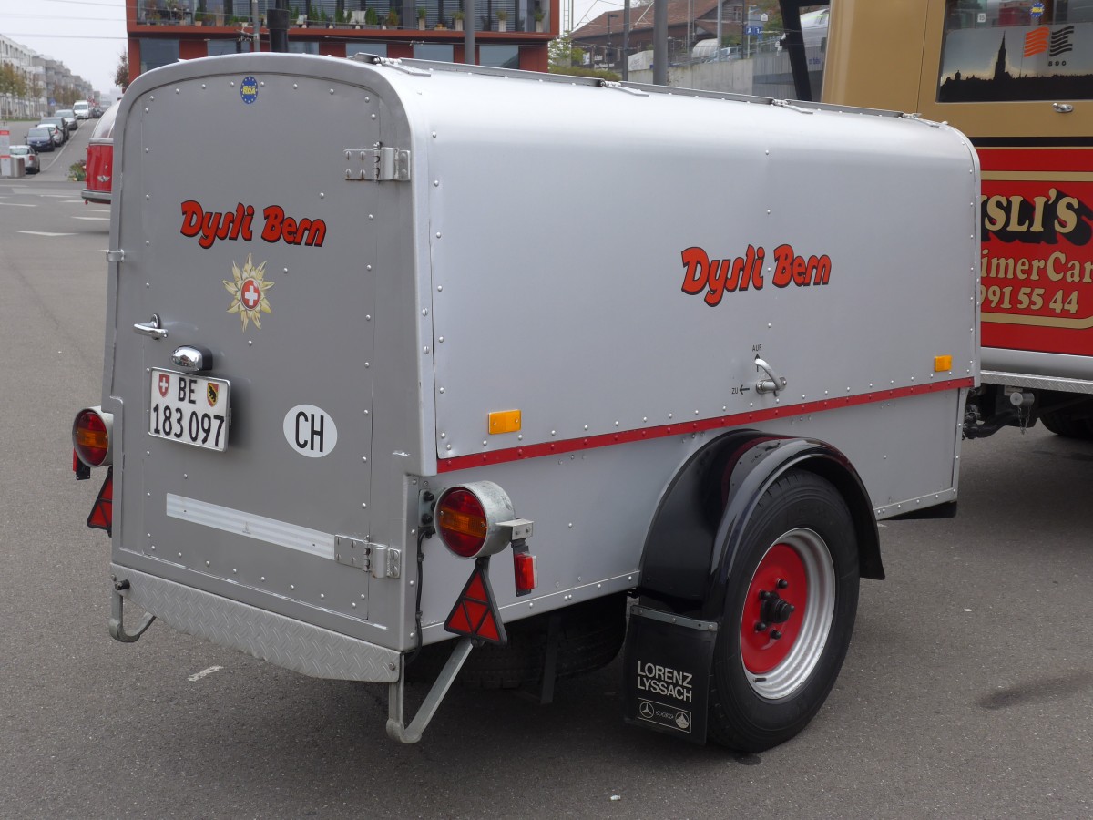 (156'097) - Dysli, Bern - BE 183'097 - M�ller Gep�ckanh�nger am 26. Oktober 2014 in Bern, Gilberte-de-Courgenay-Platz