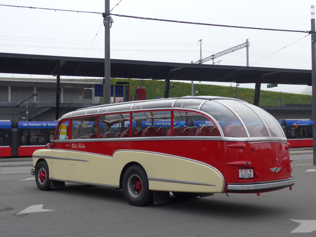 (156'100) - R�llin, Hirzel - SZ 60'708 - FBW/FHS (ex Fl�ckiger, Rickenbach; ex Rieben, Aesch; ex Pfister, Th�rnen) am 26. Oktober 2014 in Bern, Gilberte-de-Courgenay-Platz