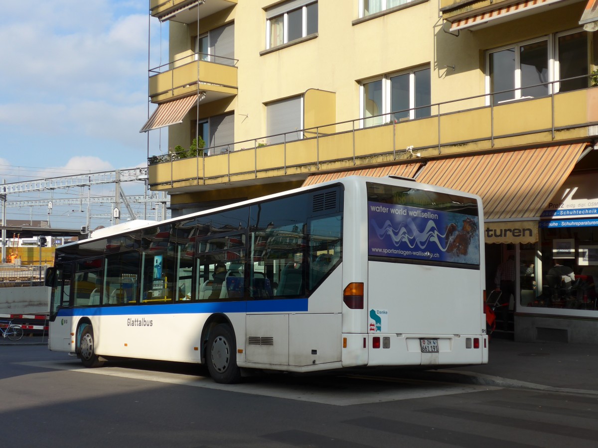(156'271) - Welti-Furrer, Z�rich - Nr. 91/ZH 661'191 - Mercedes (ex Nr. 93) am 28. Oktober 2014 beim Bahnhof Z�rich-Oerlikon