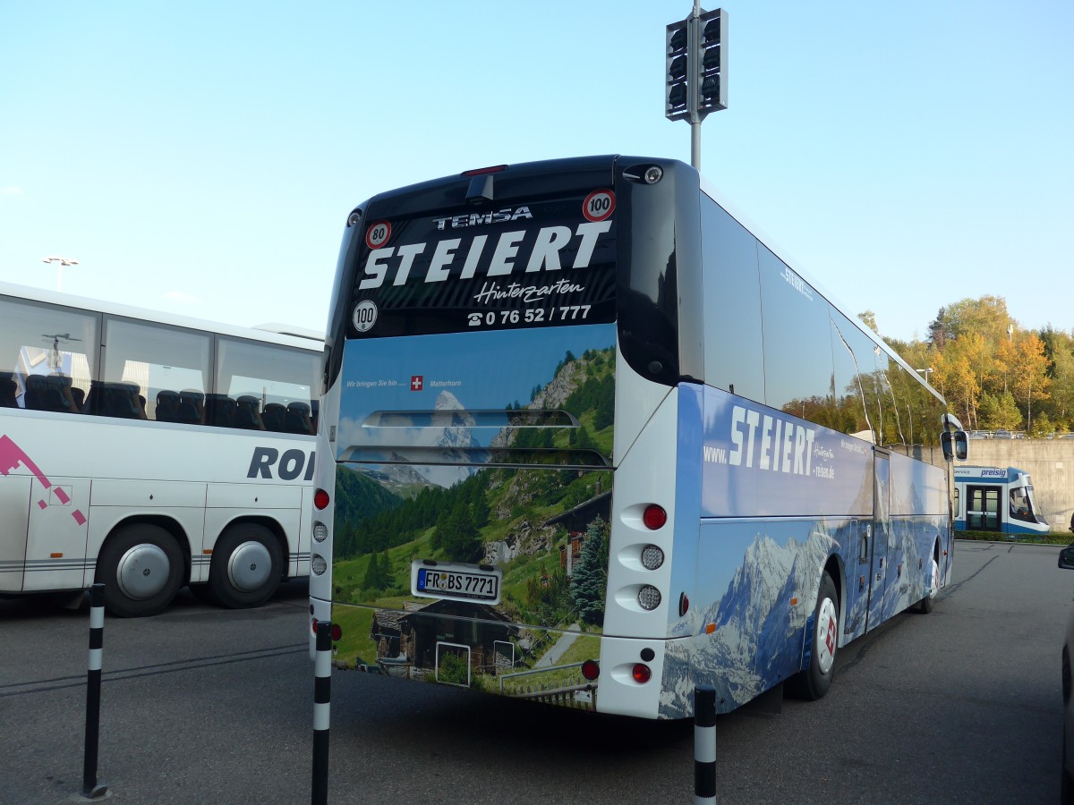 (156'299) - Aus Deutschland: Steiert, Hinterzarten - FR-BS 7771 - Temsa am 28. Oktober 2014 in Z�rich, Flughafen