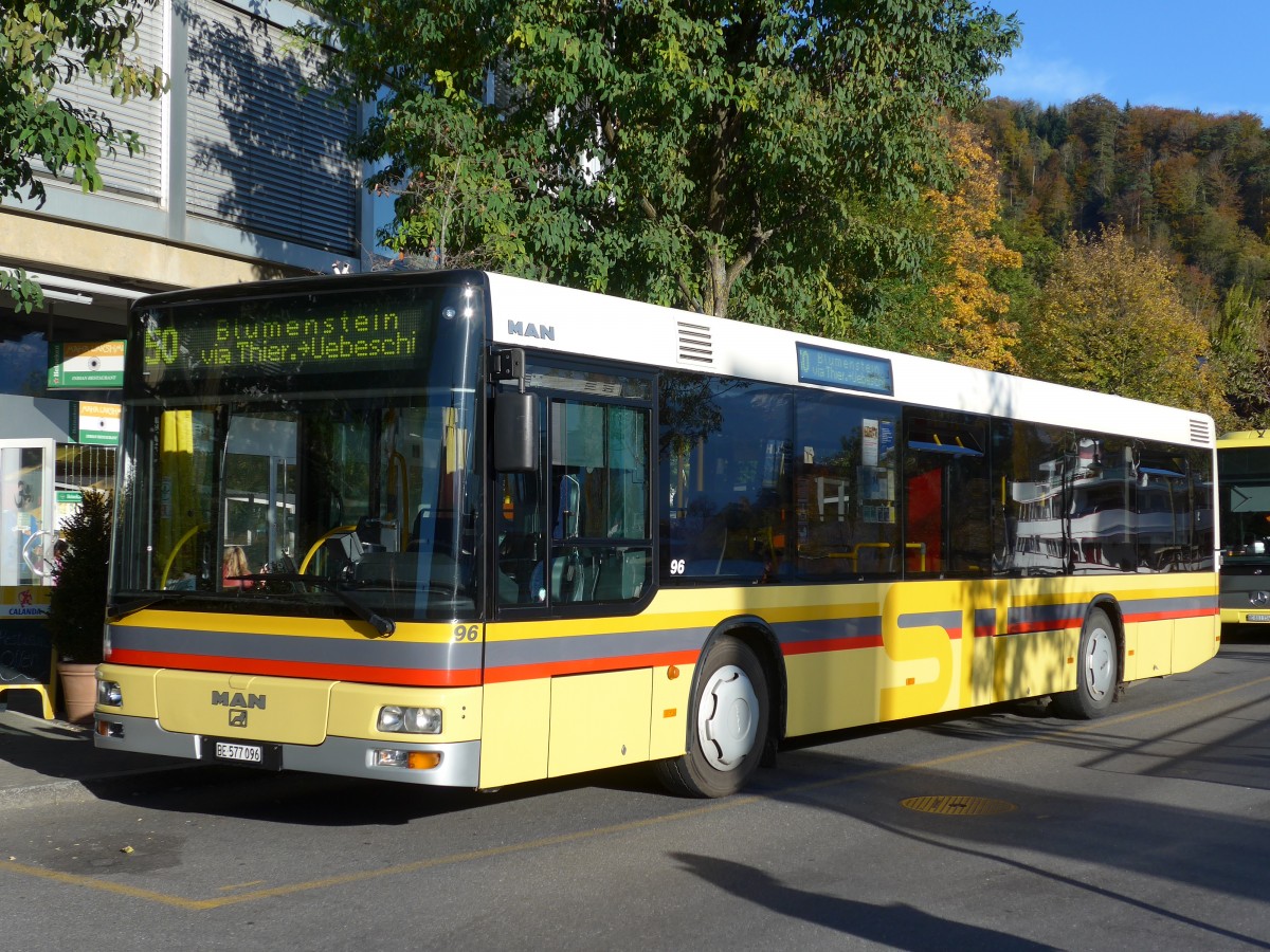 (156'416) - STI Thun - Nr. 96/BE 577'096 - MAN am 1. November 2014 bei der Schiffl�ndte Thun