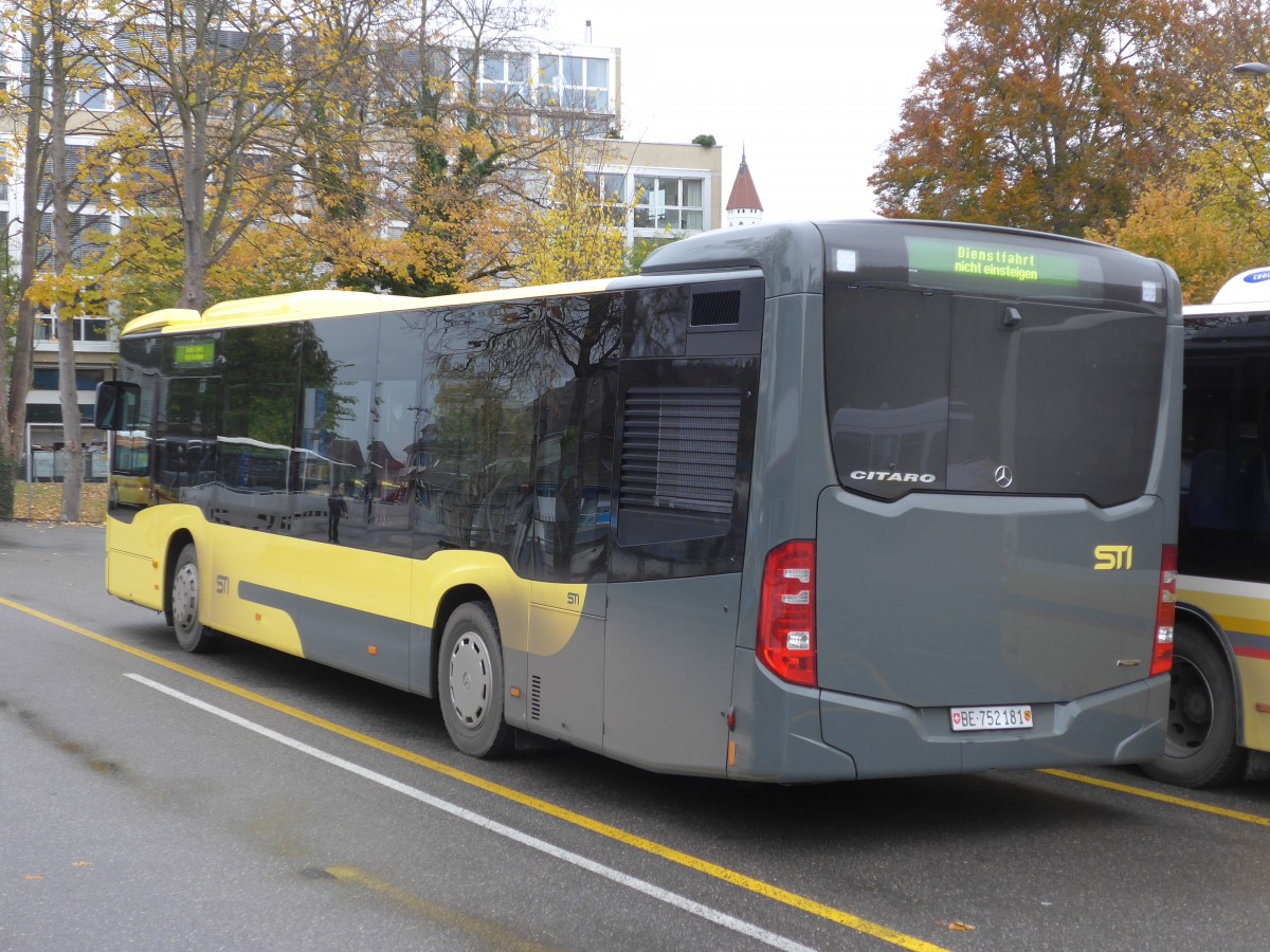 (156'486) - STI Thun - Nr. 181/BE 752'181 - Mercedes am 10. November 2014 bei der Schiffl�ndte Thun