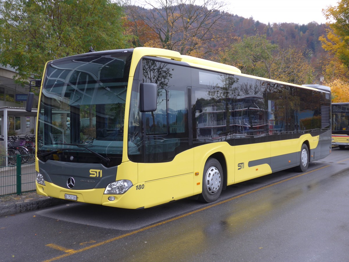 (156'487) - STI Thun - Nr. 180/BE 752'180 - Mercedes am 10. November 2014 bei der Schiffl�ndte Thun