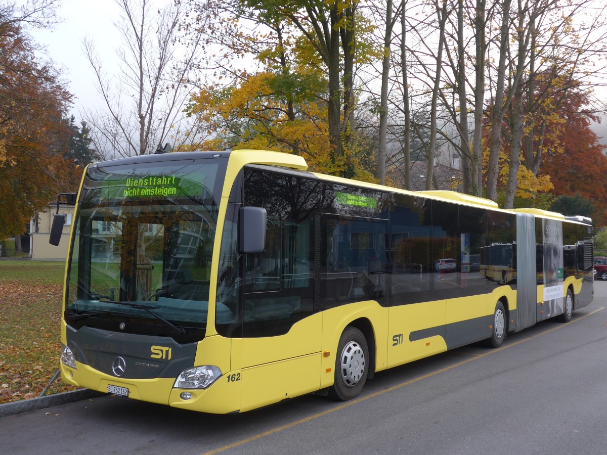 (156'520) - STI Thun - Nr. 162/BE 752'162 - Mercedes am 14. November 2014 bei der Schiffl�ndte Thun