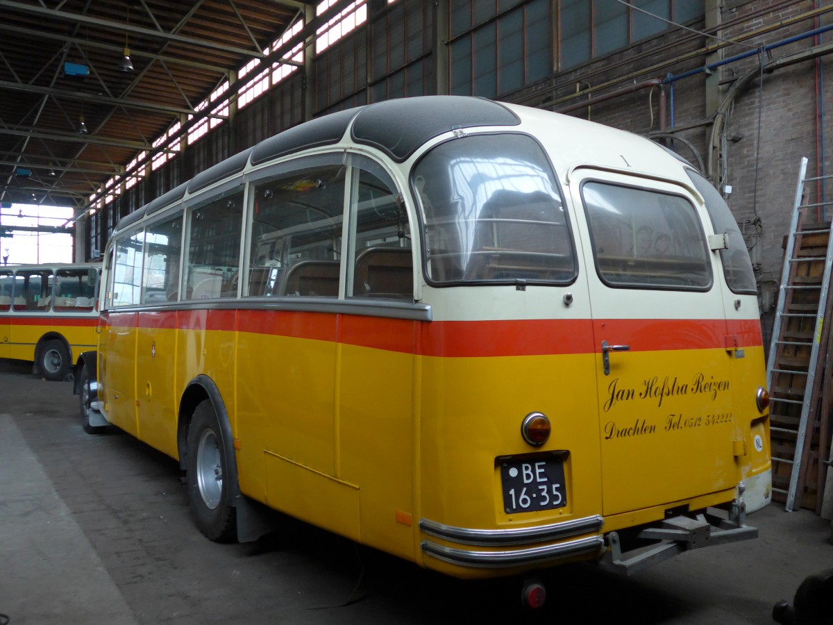 (156'915) - FRAM Drachten - Nr. 1/BE-16-35 - Saurer/Hess (ex M+79'519; ex P 23'160; ex P 2247) am 20. November 2014 in Drachten, Autobusmuseum