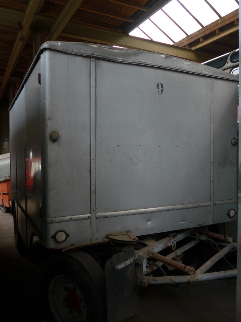 (156'928) - FRAM Drachten - Nr. 5 - R&J Gep�ckanh�nger (ex Wespe, Altst�tten; ex AFA Adelboden Nr. 9) am 20. November 2014 in Drachten, Autobusmuseum