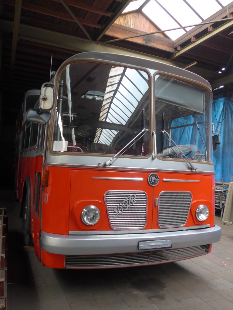 (156'959) - FRAM Drachten - Nr. 20 - FBW/Vetter-R&J Anderthalbdecker (ex Wespe, Altst�tten; ex AFA Adelboden Nr. 4) am 20. November 2014 in Drachten, Autobusmuseum