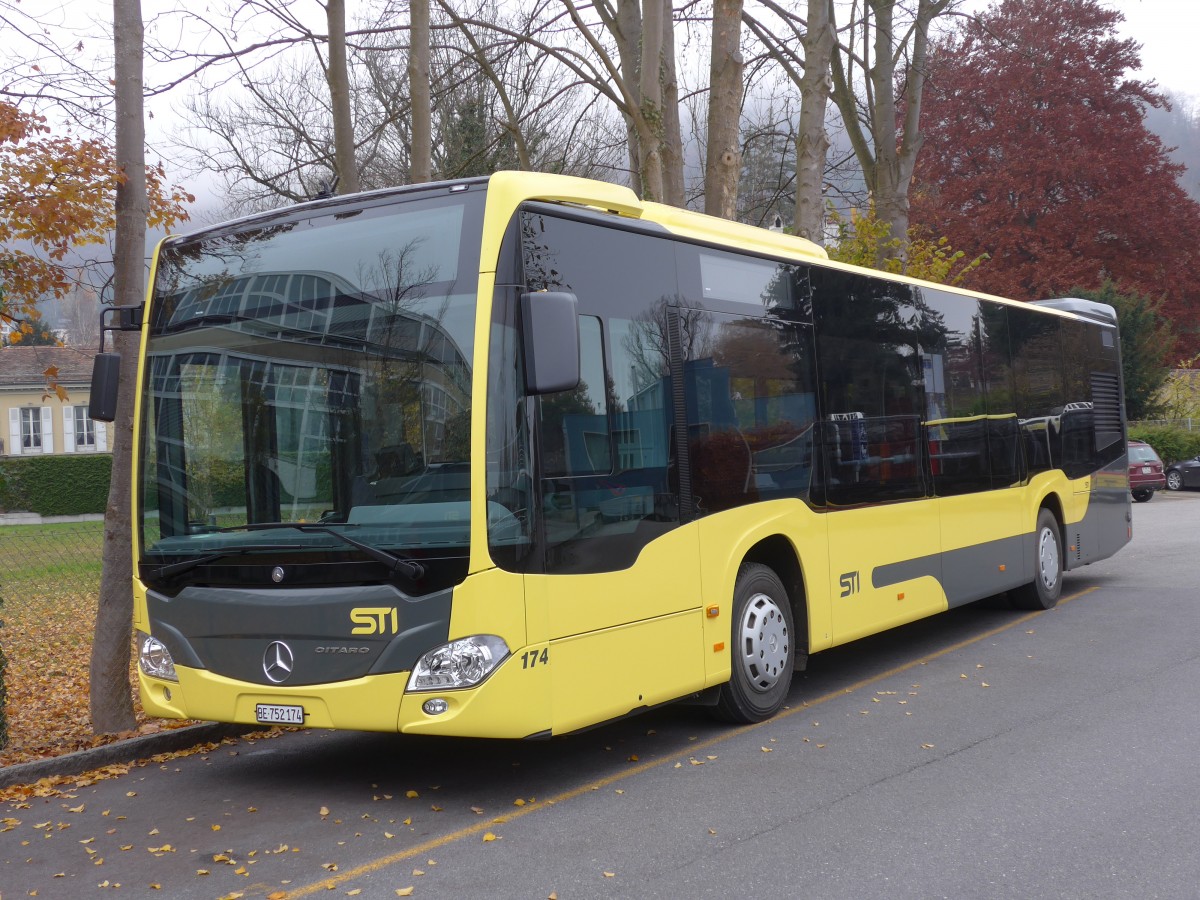 (157'511) - STI Thun - Nr. 174/BE 752'174 - Mercedes am 25. November 2014 bei der Schiffl�ndte Thun