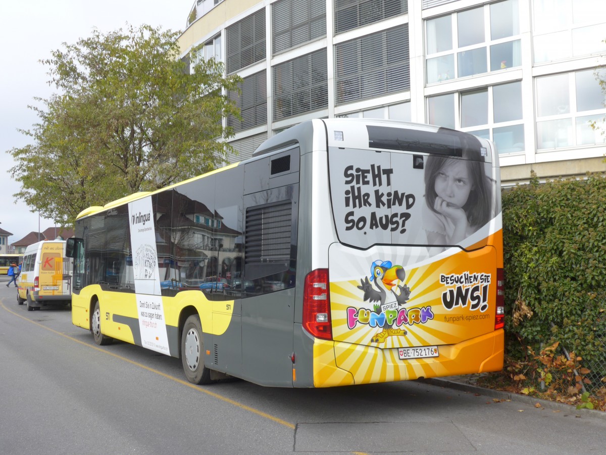 (157'578) - STI Thun - Nr. 176/BE 752'176 - Mercedes am 28. November 2014 bei der Schiffl�ndte Thun