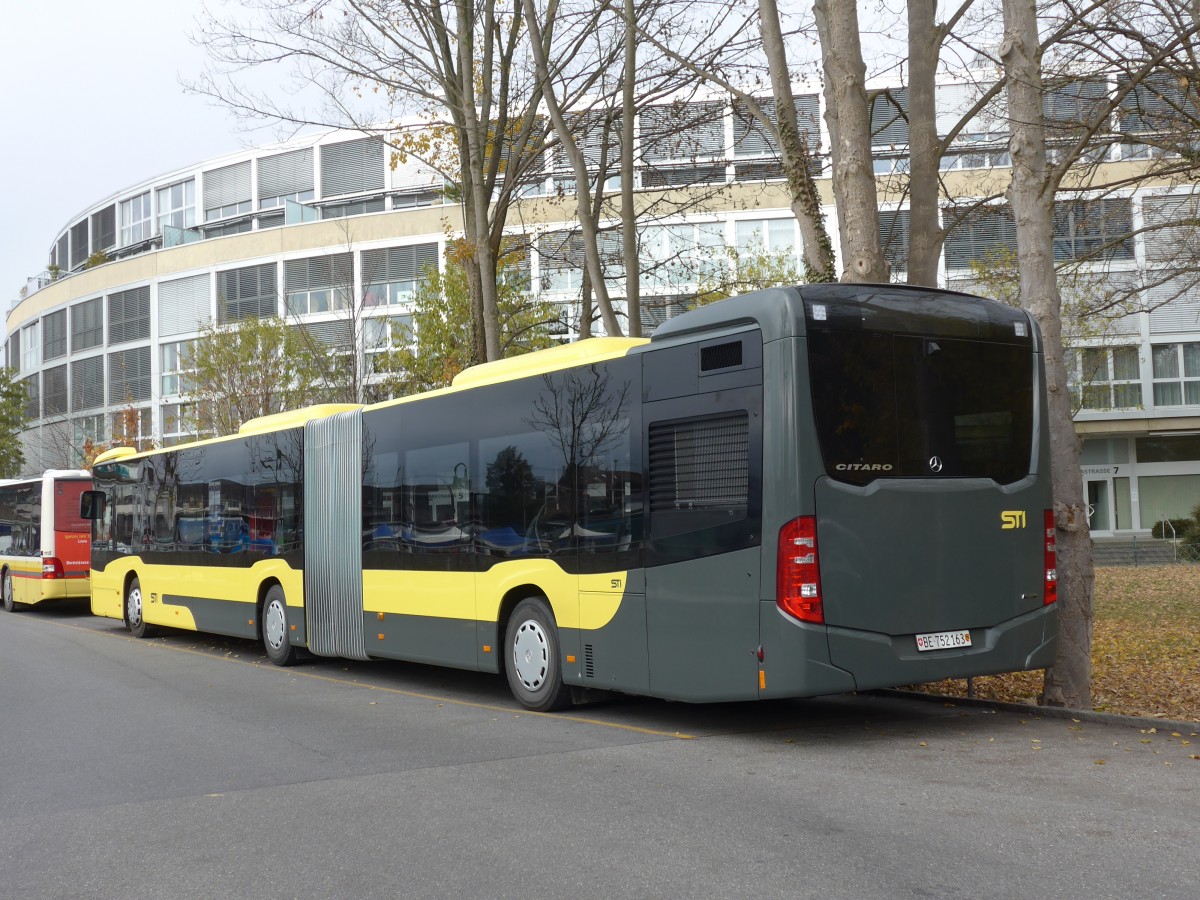 (157'580) - STI Thun - Nr. 163/BE 752'163 - Mercedes am 28. November 2014 bei der Schiffl�ndte Thun