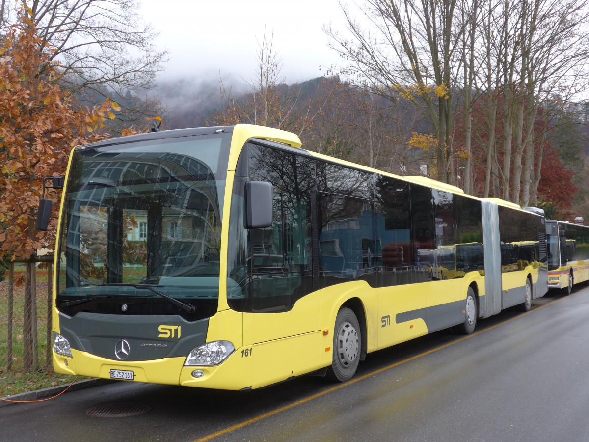 (157'597) - STI Thun - Nr. 161/BE 752'161 - Mercedes am 2. Dezember 2014 bei der Schiffl�ndte Thun