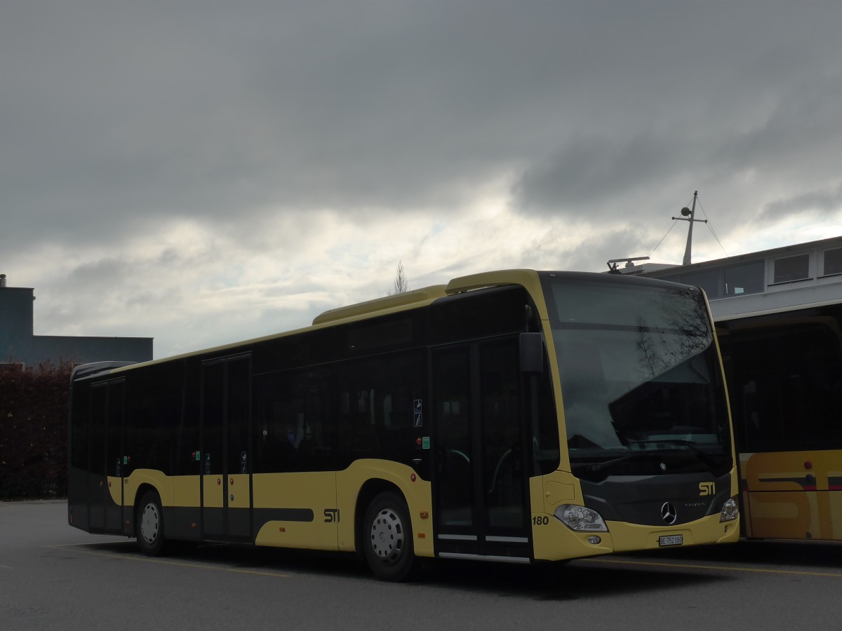 (157'603) - STI Thun - Nr. 180/BE 752'180 - Mercedes am 3. Dezember 2014 bei der Schiffl�ndte Thun
