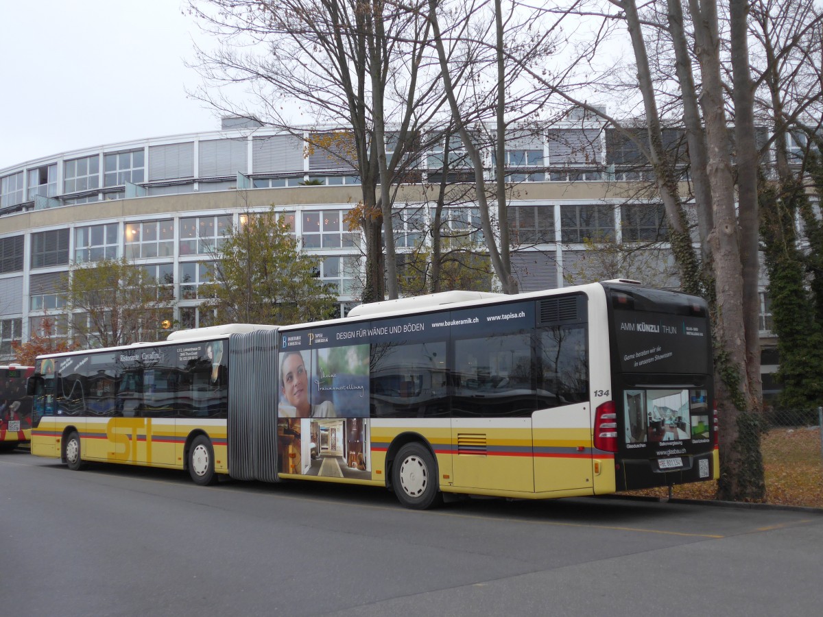 (157'605) - STI Thun - Nr. 134/BE 801'134 - Mercedes am 4. Dezember 2014 bei der Schiffl�ndte Thun