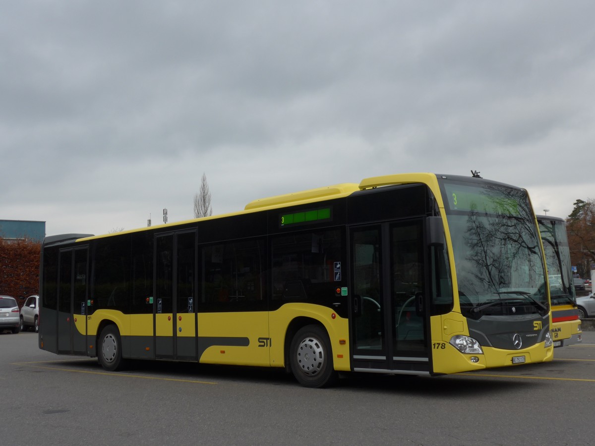 (157'611) - STI Thun - Nr. 178/BE 752'178 - Mercedes am 6. Dezember 2014 bei der Schiffl�ndte Thun