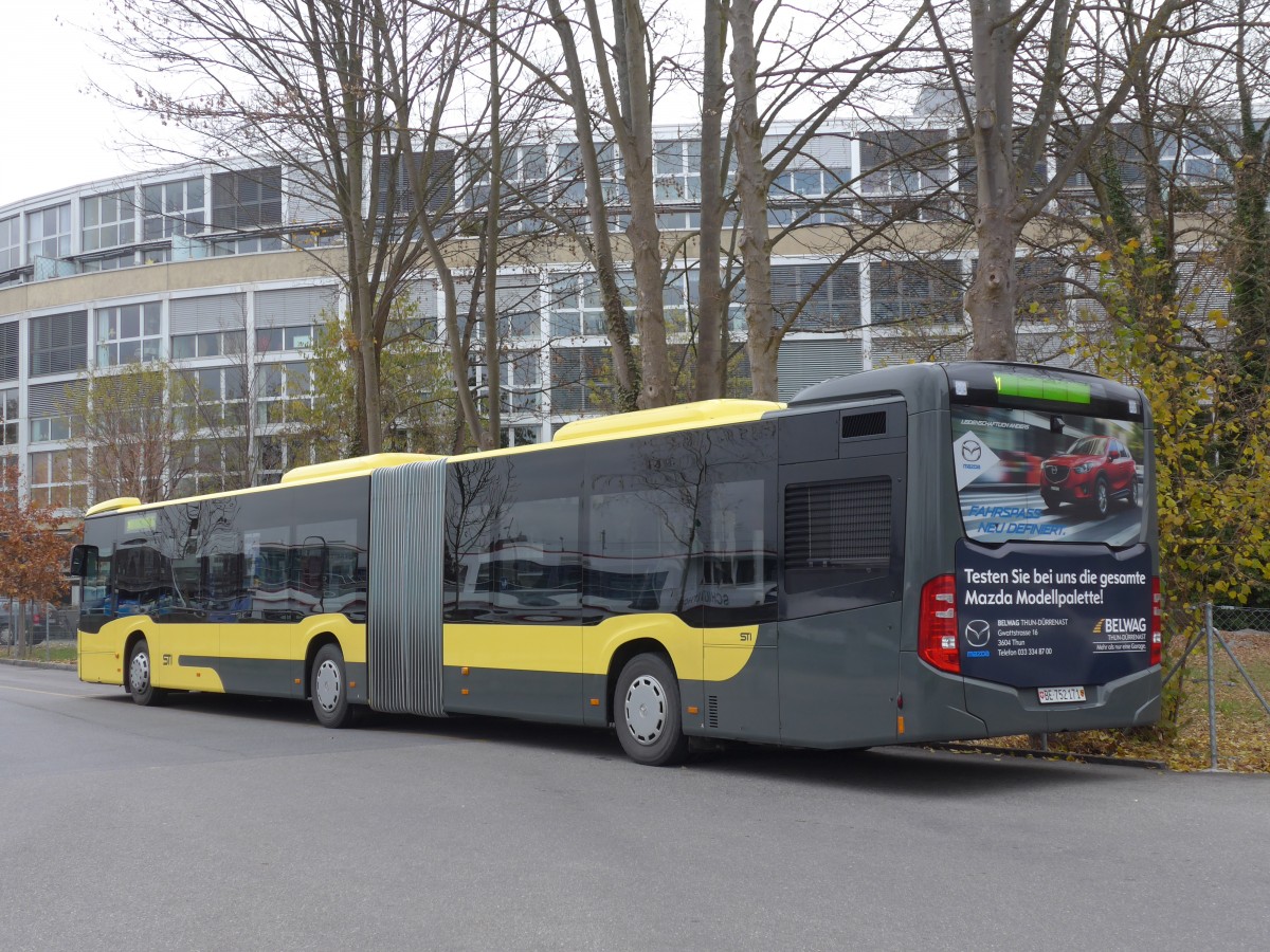 (157'685) - STI Thun - Nr. 171/BE 752'171 - Mercedes am 7. Dezember 2014 bei der Schiffl�ndte Thun