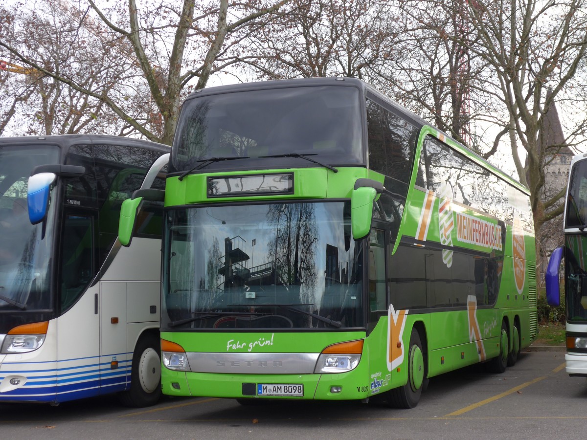 (157'749) - Aus Deutschland: Albus, M�nchen - Nr. M8022/M-AM 8098 - Setra am 14. Dezember 2014 in Z�rich, Sihlquai