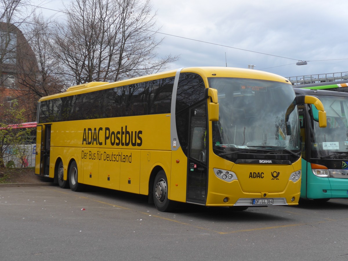 (157'795) - Aus Deutschland: Lang, R�dermark - OF-LL 364 - Scania/Lahden am 14. Dezember 2014 in Z�rich, Sihlquai