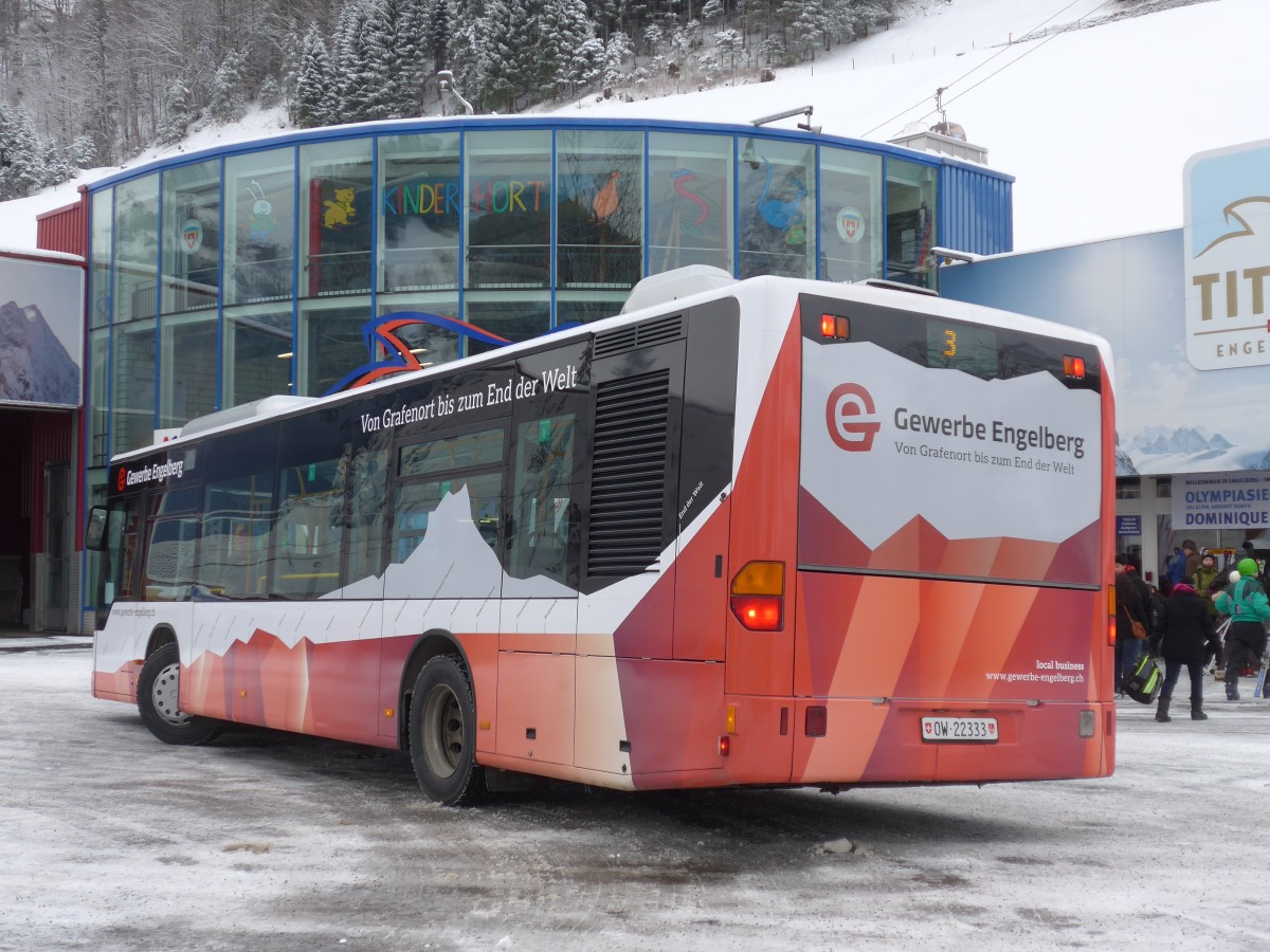 (157'934) - EAB Engelberg - Nr. 8/OW 22'333 - Mercedes (ex Ming, Sils-Maria; ex Vorf�hrwagen EvoBus, D-Mannheim) am 26. Dezember 2014 in Engelberg, Titlisbahnen