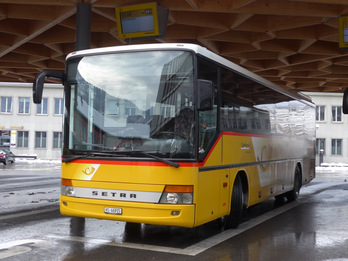 (157'978) - TRD, Savi�se - VS 46'915 - Setra (ex Dubuis, Savi�se) am 28. Dezember 2014 beim Bahnhof Sion