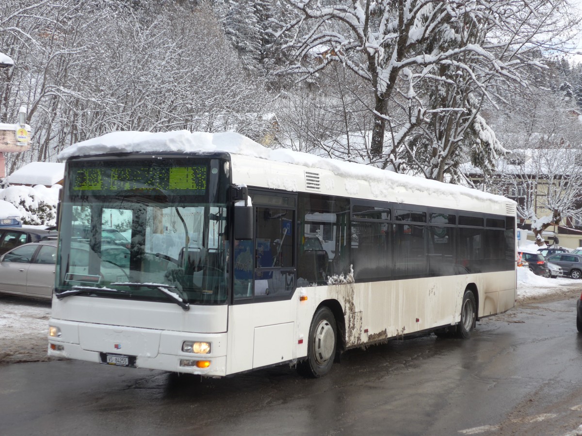 (157'990) - Buchard, Leytron - Nr. 95/VS 84'255 - MAN (ex TN Neuch�tel Nr. 221) am 28. Dezember 2014 in Ovronnaz, La Crois�e