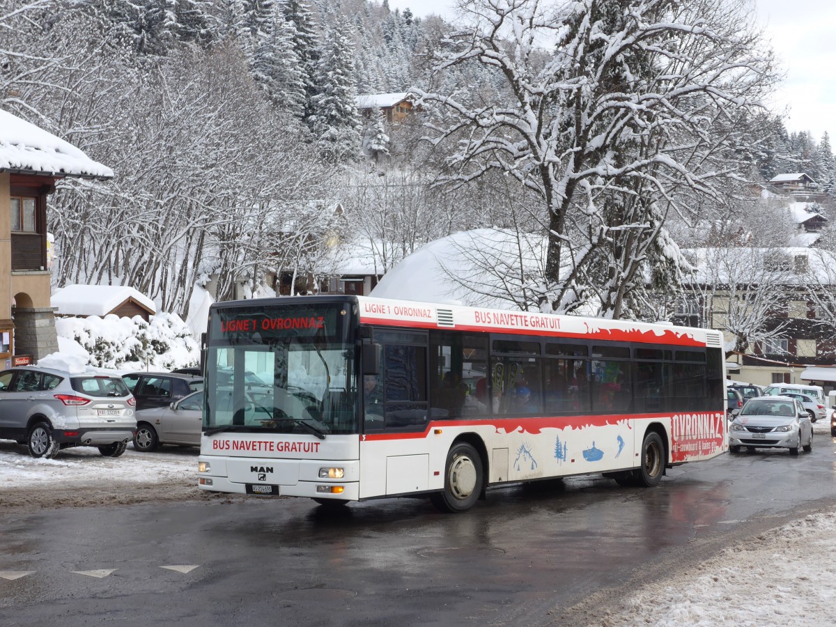 (157'996) - Buchard, Leytron - Nr. 99/VS 214'690 - MAN am 28. Dezember 2014 in Ovronnaz, La Crois�e