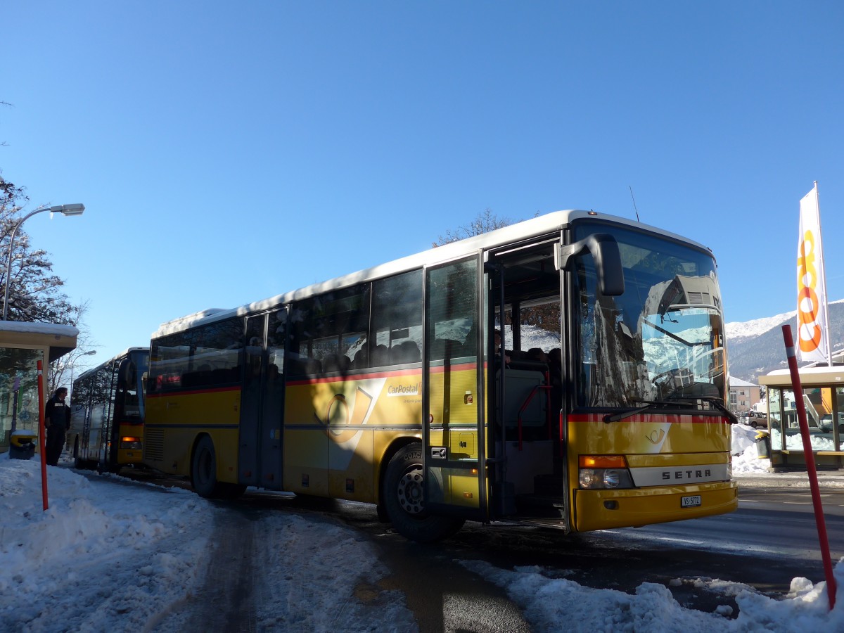 (158'058) - Mabillard, Lens - VS 5772 - Setra am 1. Januar 2015 in Grimisuat, Home les Cr�tes