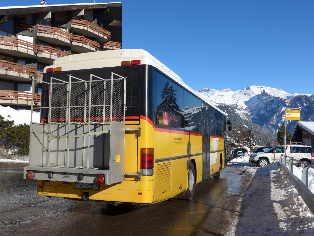 (158'059) - TRD, Savi�se - VS 3682 - Setra (ex Dubuis, Savi�se) am 1. Januar 2015 in Anz�re, T�l�cabine