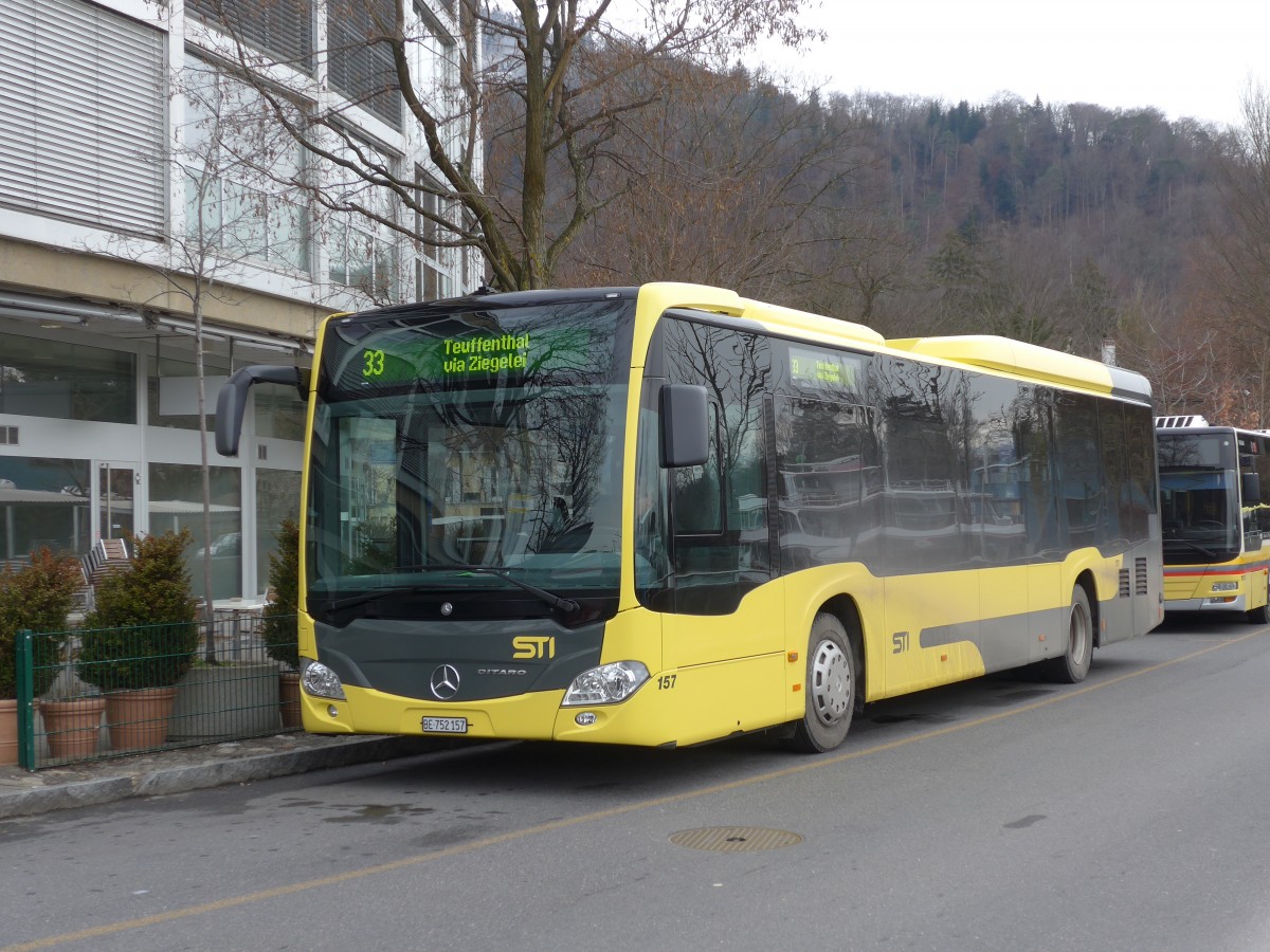 (158'448) - STI Thun - Nr. 157/BE 752'157 - Mercedes am 19. Januar 2015 bei der Schiffl�ndte Thun