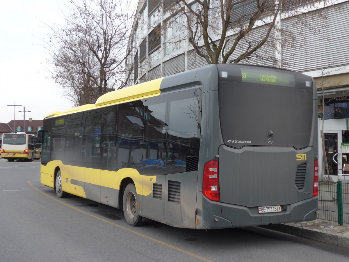 (158'449) - STI Thun - Nr. 157/BE 752'157 - Mercedes am 19. Januar 2015 bei der Schiffl�ndte Thun