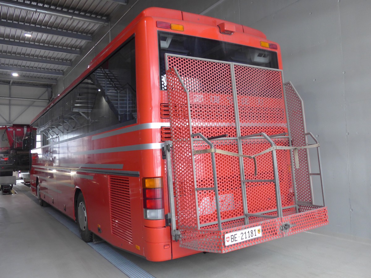 (158'480) - AFA Adelboden - Nr. 26/BE 21'181 - Setra (ex Nr. 16; ex Fr�hlich, D-Ludwigshafen/Rhein) am 24. Januar 2015 in Frutigen, Garage