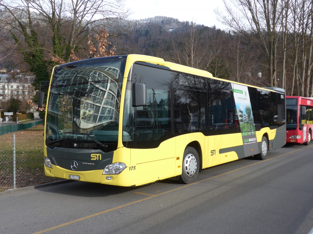 (158'501) - STI Thun - Nr. 175/BE 752'175 - Mercedes am 24. Januar 2015 bei der Schiffl�ndte Thun