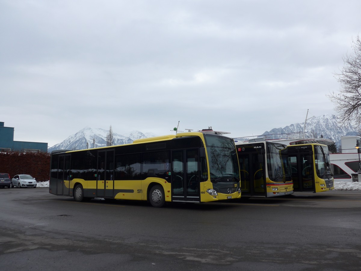 (158'507) - STI Thun - Nr. 180/BE 752'180 - Mercedes am 28. Januar 2015 bei der Schiffl�ndte Thun