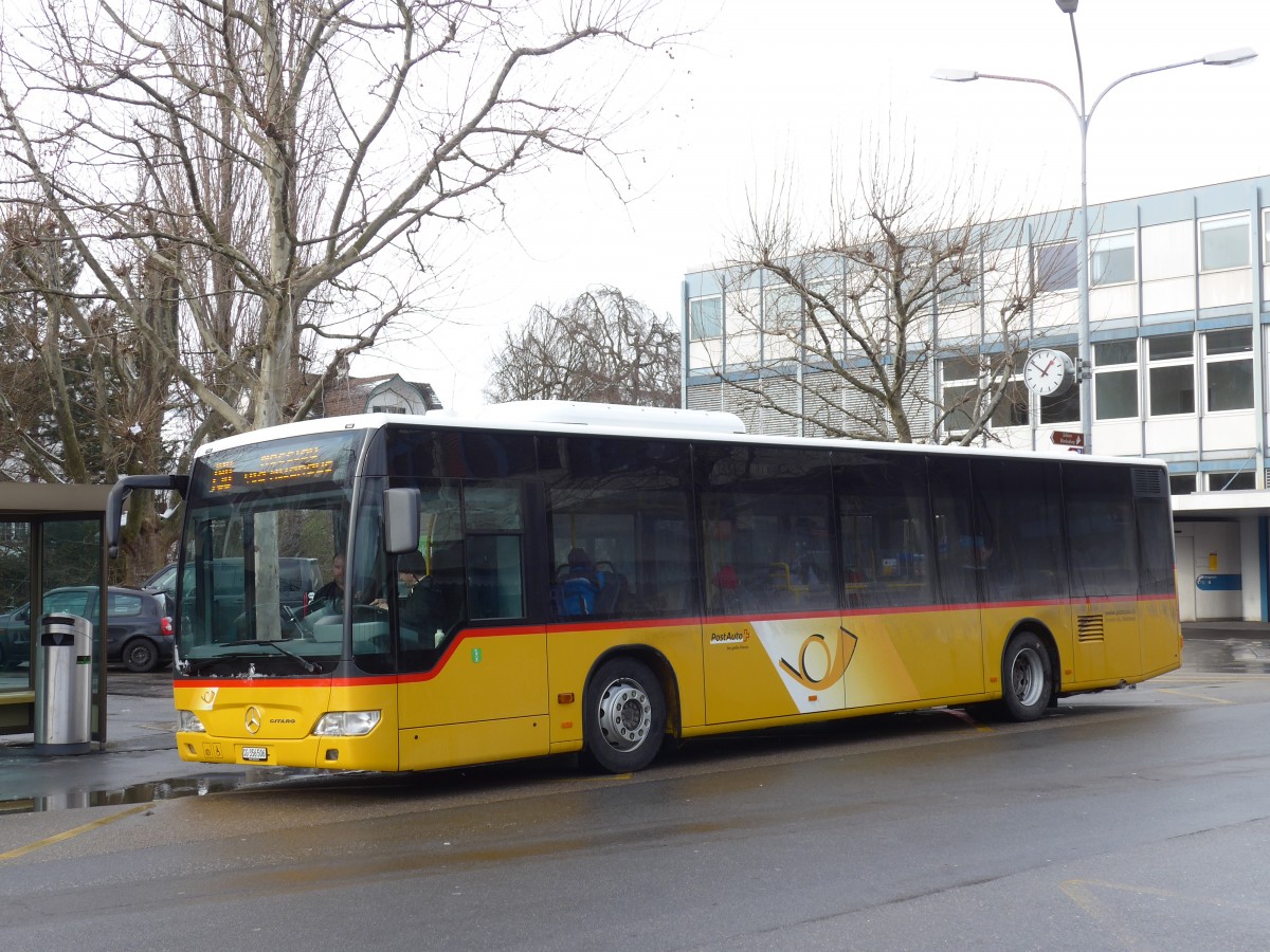 (158'538) - Schmidt, Oberb�ren - SG 356'506 - Mercedes am 1. Februar 2015 beim Bahnhof Buchs