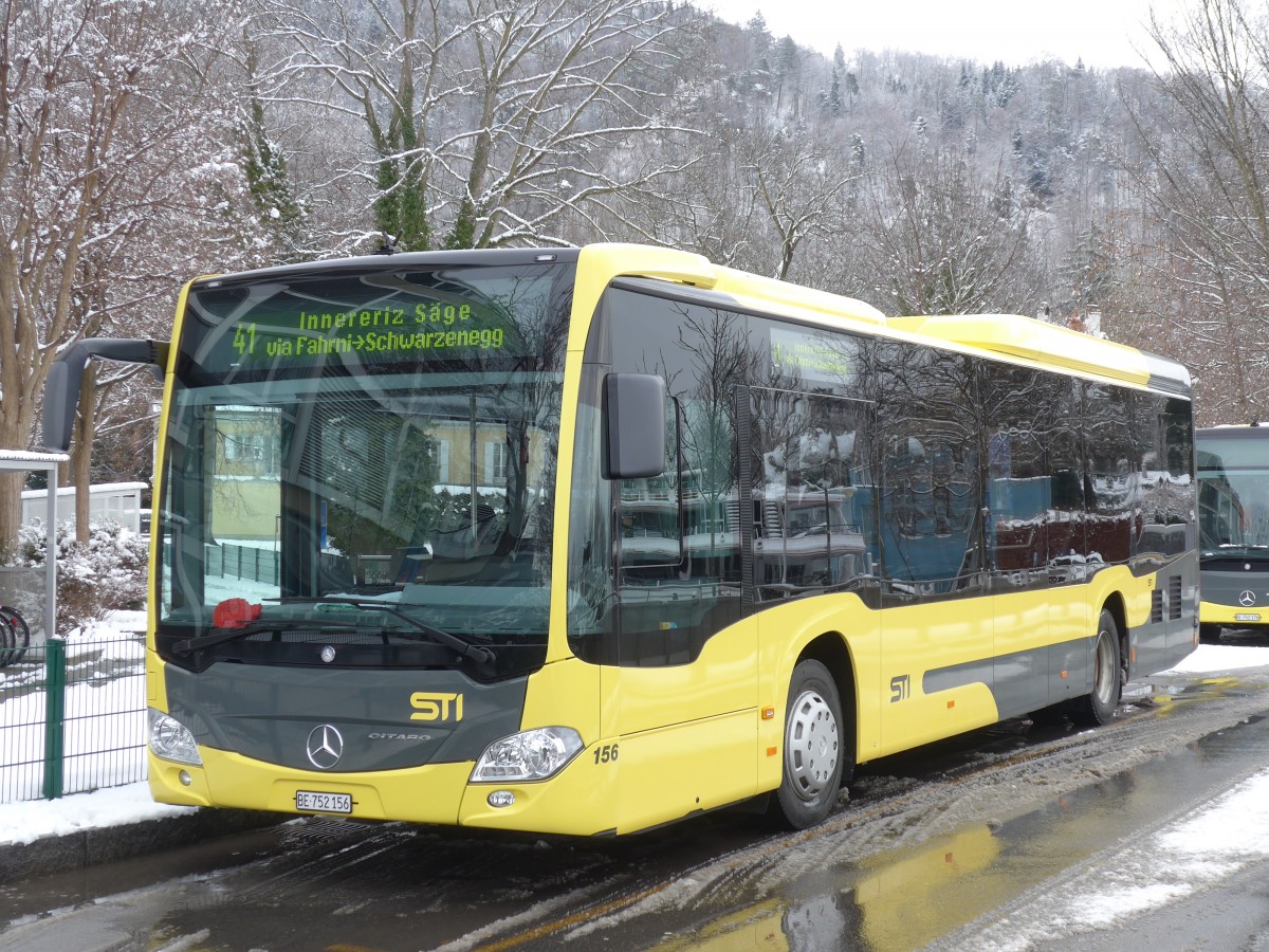 (158'573) - STI Thun - Nr. 156/BE 752'156 - Mercedes am 2. Februar 2015 bei der Schiffl�ndte Thun