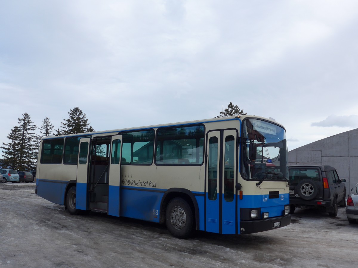 (158'712) - RTB Altst�tten - Nr. 93/SG 376'200 - NAW/Lauber (ex R.G.V. Autobus, Stabio; ex AMSA Chiasso Nr. 23; ex AWA Amden Nr. 3) am 14. Februar 2015 in Buchserberg, Berghaus