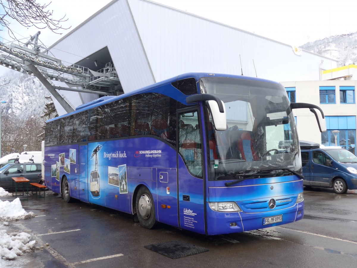 (158'840) - Aus Deutschland: L�ufer, Horben - FR-MF 8993 - Mercedes am 22. Februar 2015 beim Bahnhof Le Ch�ble
