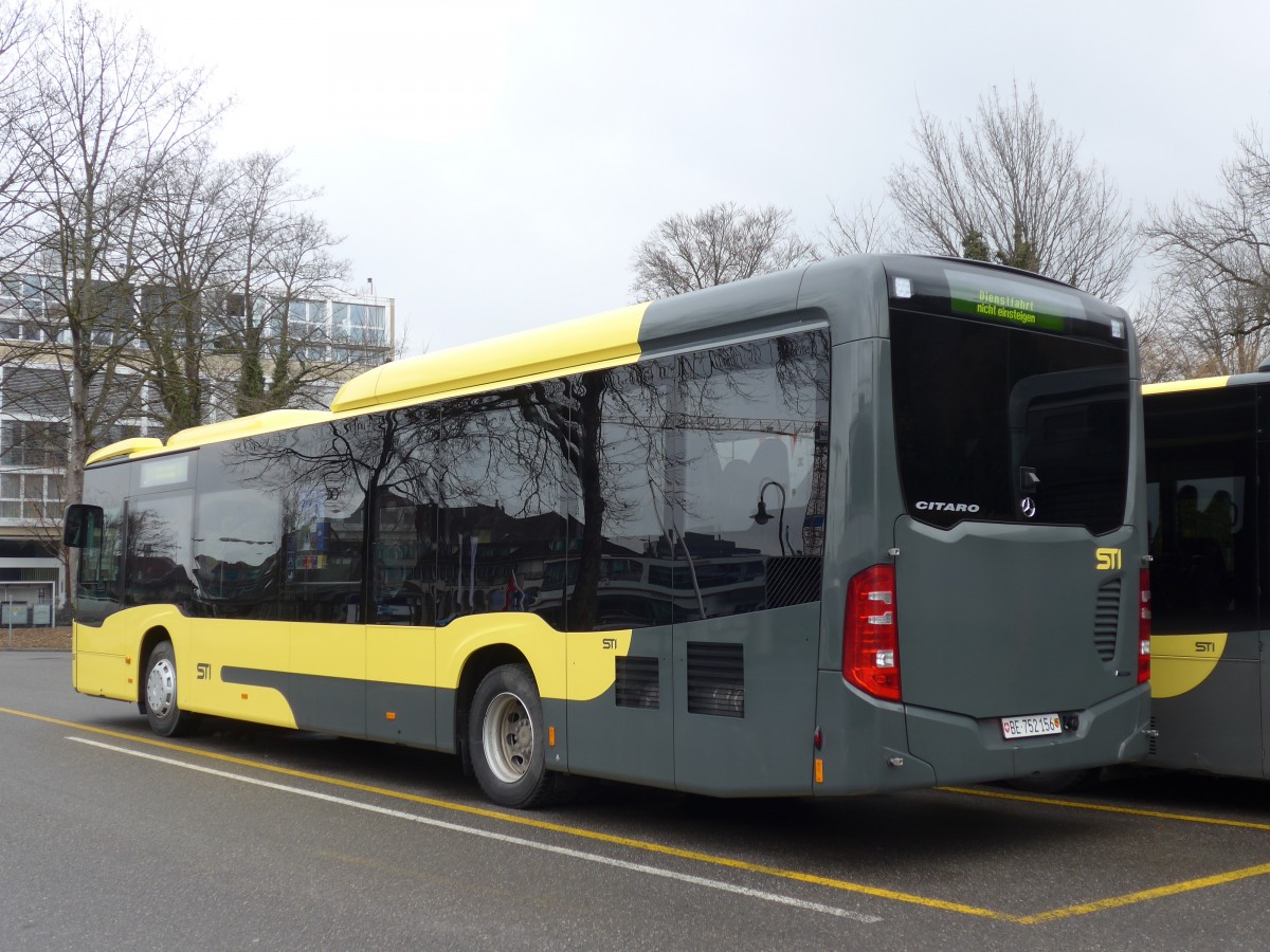 (158'891) - STI Thun - Nr. 156/BE 752'156 - Mercedes am 28. Februar 2015 bei der Schiffl�ndte Thun