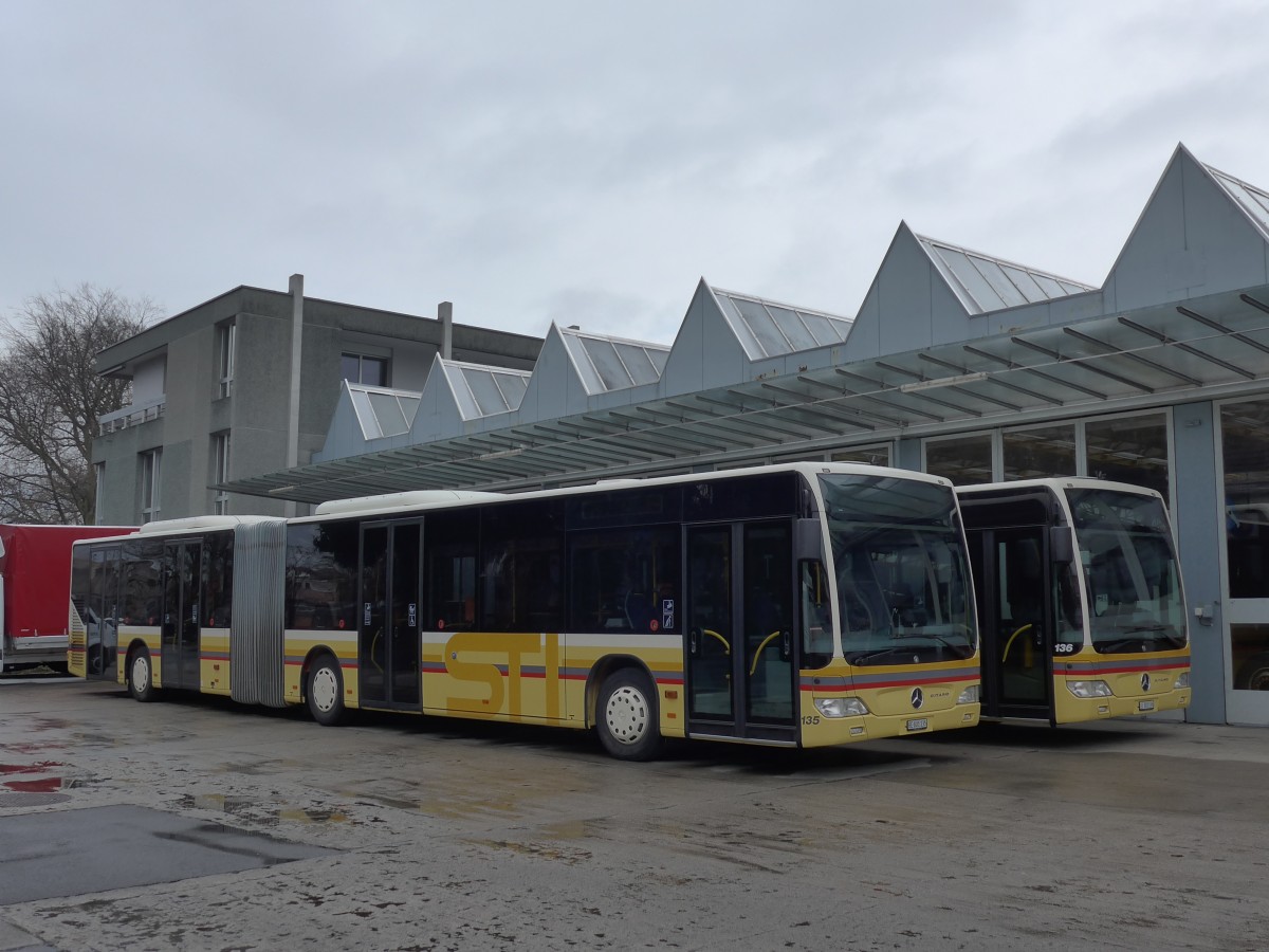 (158'917) - STI Thun - Nr. 135/BE 801'135 - Mercedes am 1. M�rz 2015 in Thun, Garage