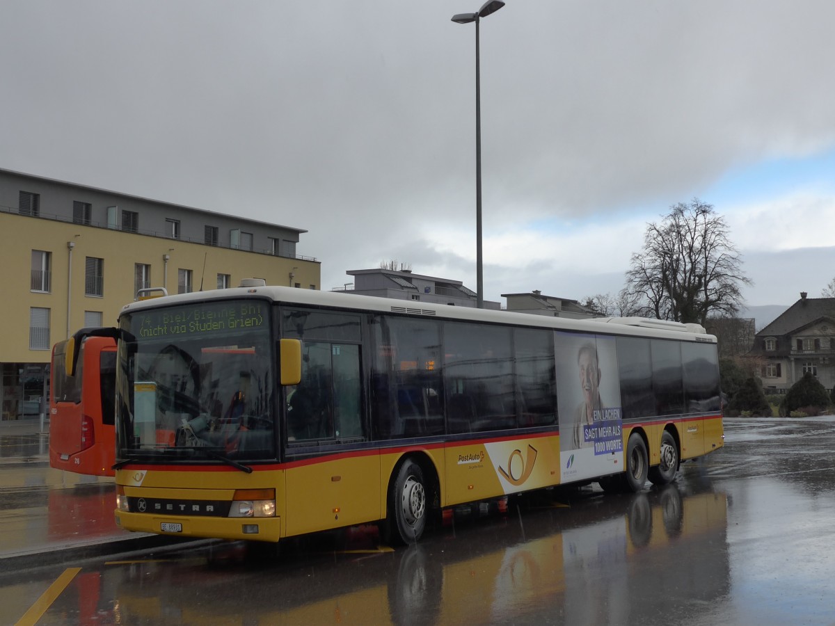 (158'949) - AVA Aarberg - Nr. 11/BE 88'931 - Setra (ex Nr. 8) am 2. M�rz 2015 beim Bahnhof Lyss