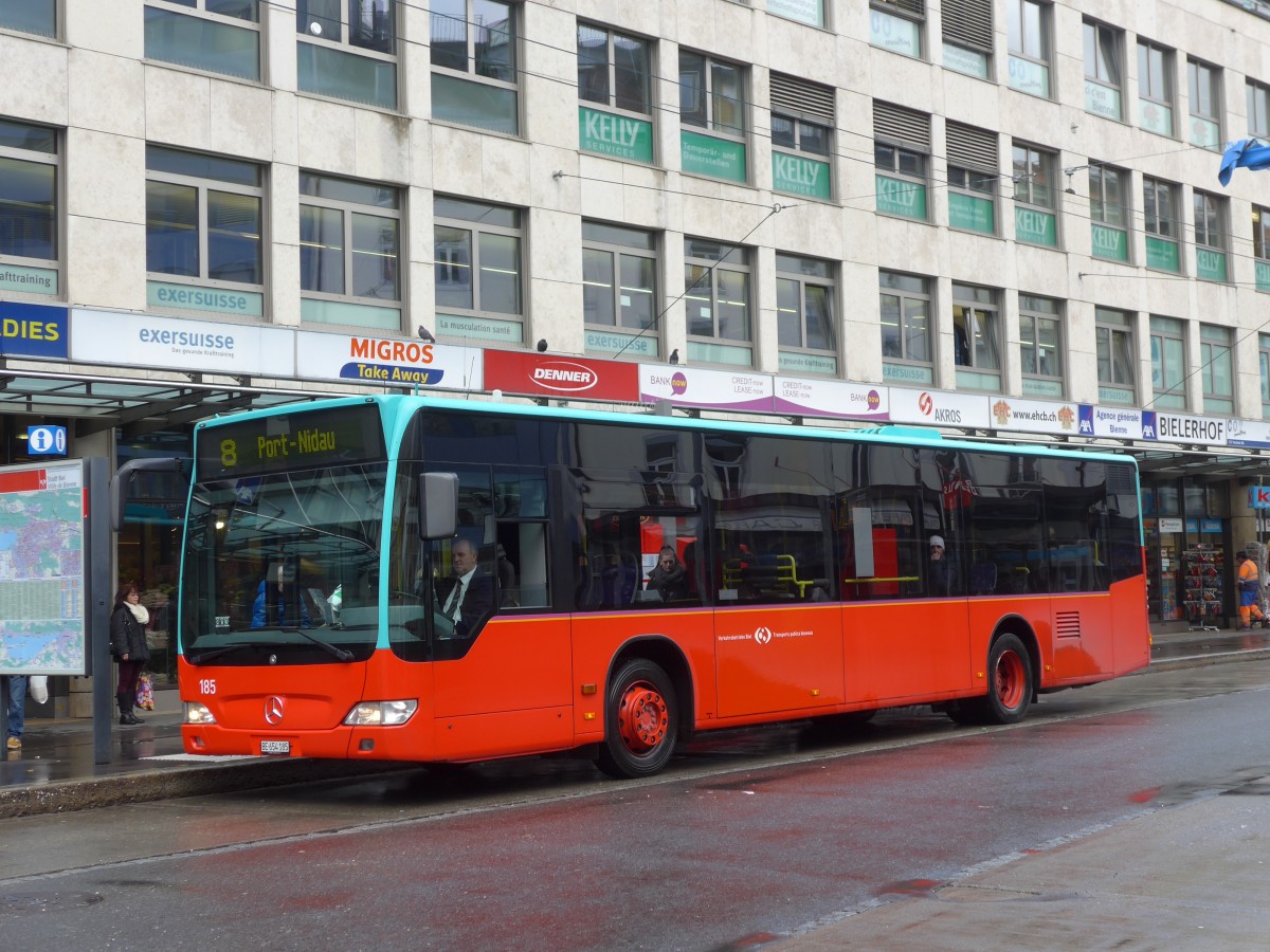 (158'957) - VB Biel - Nr. 185/BE 654'185 - Mercedes am 2. M�rz 2015 in Biel, Guisanplatz