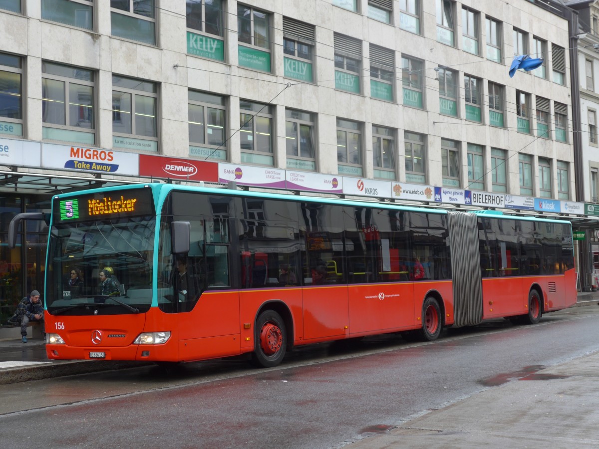 (158'966) - VB Biel - Nr. 156/BE 666'156 - Mercedes am 2. M�rz 2015 in Biel, Guisanplatz