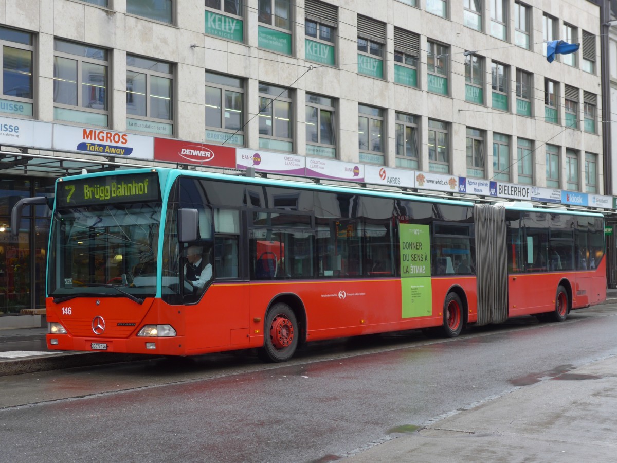 (158'972) - VB Biel - Nr. 146/BE 572'146 - Mercedes am 2. M�rz 2015 in Biel, Guisanplatz