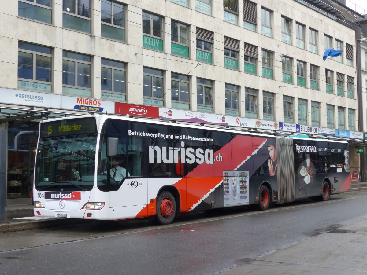 (158'974) - VB Biel - Nr. 154/BE 653'154 - Mercedes am 2. M�rz 2015 in Biel, Guisanplatz