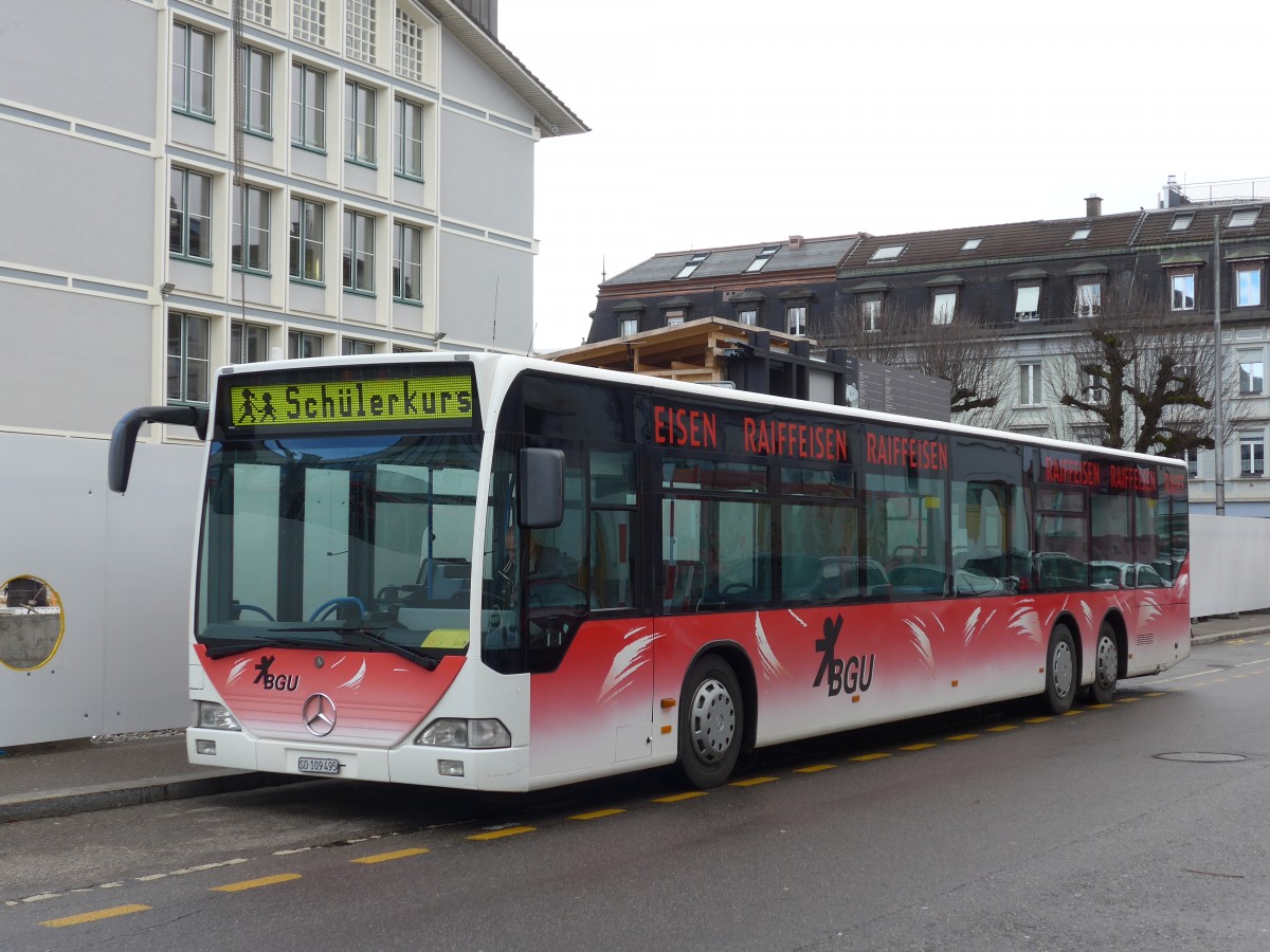 (159'009) - BGU Grenchen - Nr. 15/SO 109'495 - Mercedes am 2. M�rz 2015 beim Hauptbahnhof Solothurn