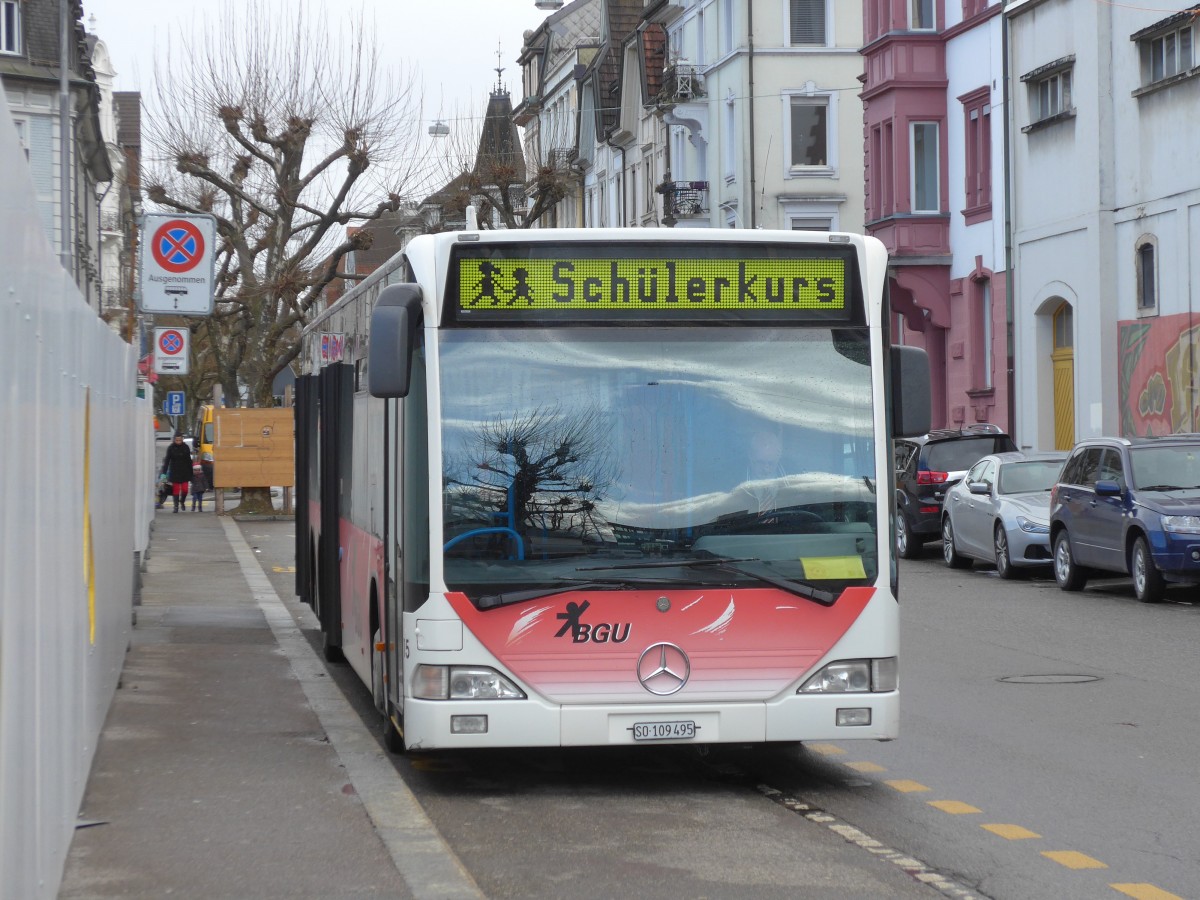 (159'010) - BGU Grenchen - Nr. 15/SO 109'495 - Mercedes am 2. M�rz 2015 beim Hauptbahnhof Solothurn