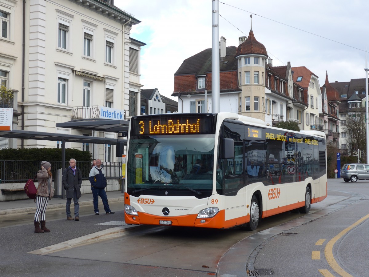 (159'013) - BSU Solothurn - Nr. 89/SO 172'089 - Mercedes am 2. M�rz 2015 beim Hauptbahnhof Solothurn