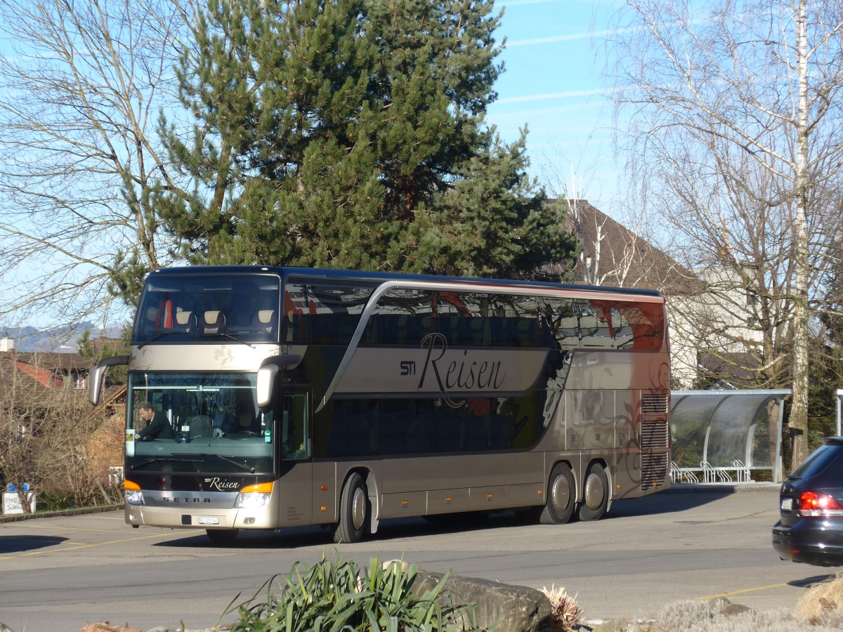 (159'025) - STI Thun - Nr. 42/BE 120'042 - Setra am 8. M�rz 2015 in Thun, Garage